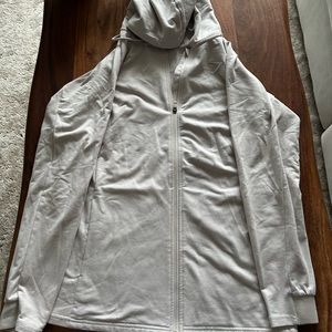 Gymshark light grey zip up